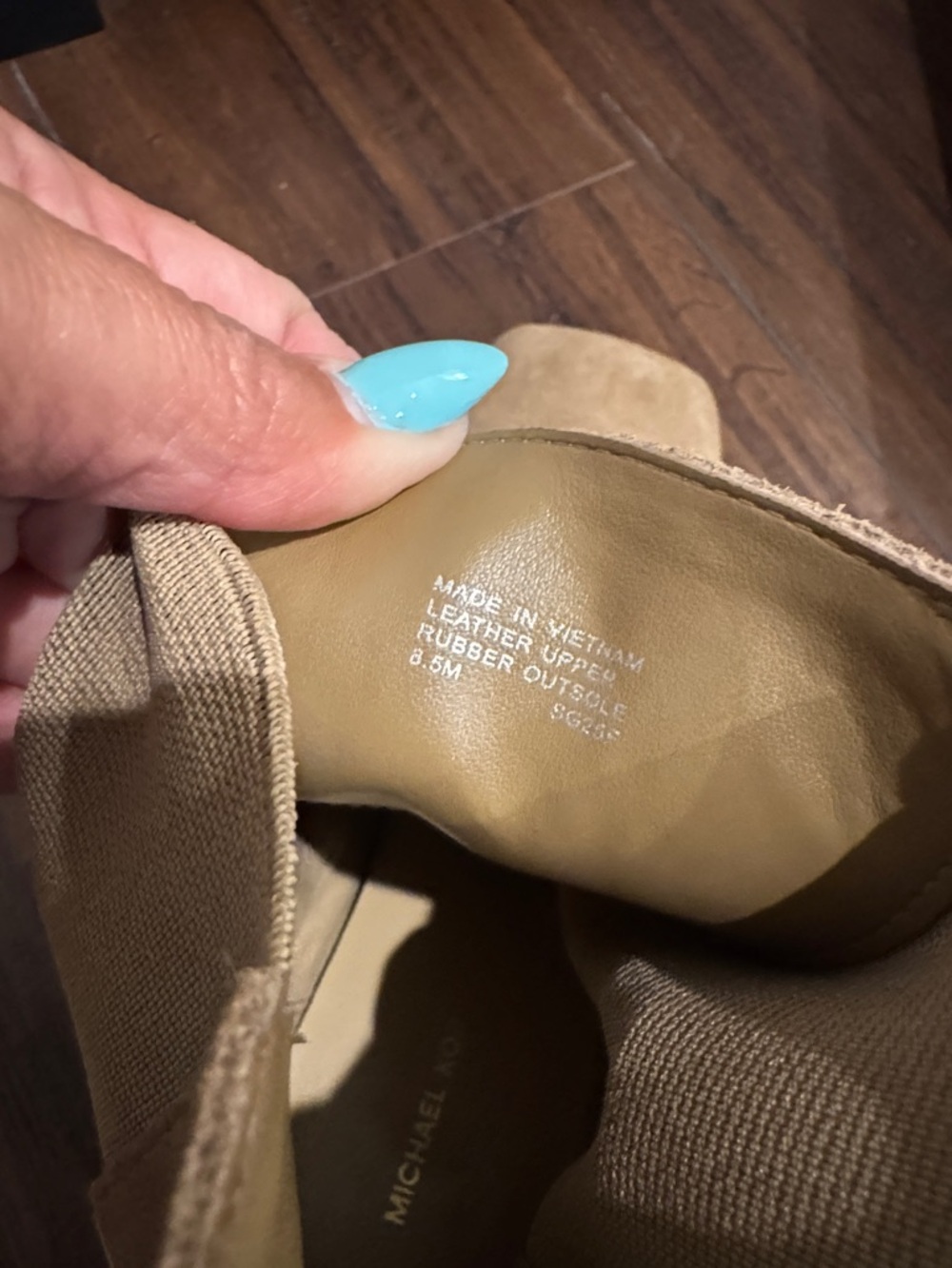 MICHAEL Michael Kors Houston Tan Leather Block Heel Bootie - Picture 9 of 12